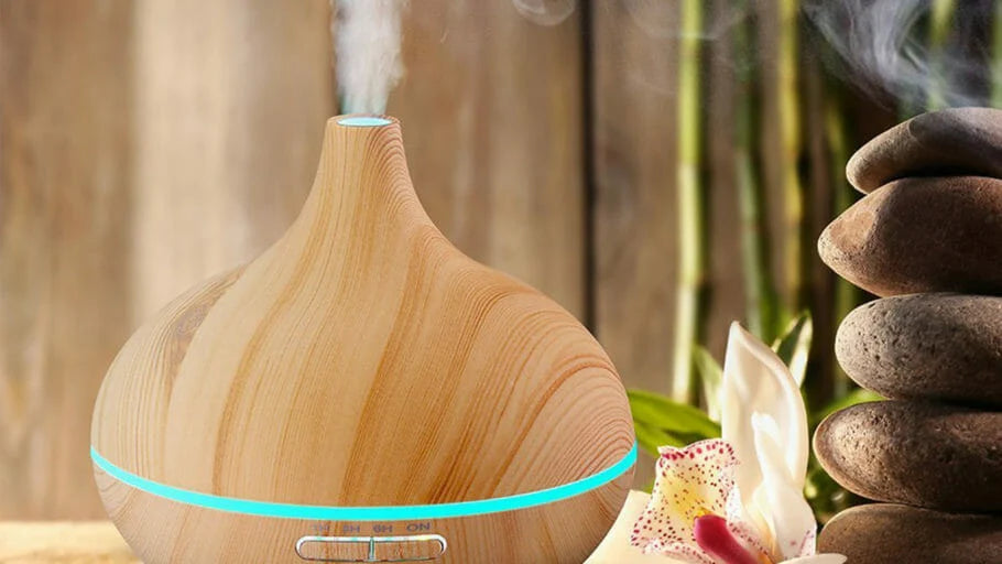 Acorn Wood Grain Aromatherapy Essential Oil Diffuser
