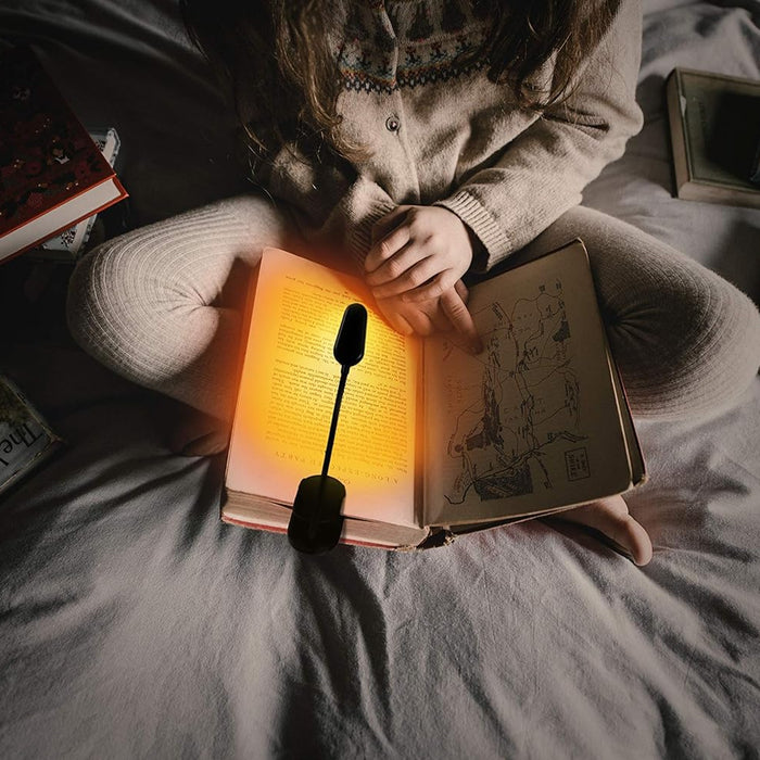 Amber LED Book Light: Healthy Reading Companion