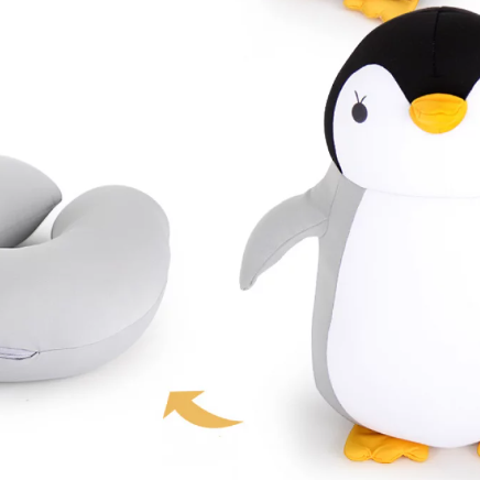 The Best Nestable Convertible Penguins Travel Neck Pillows