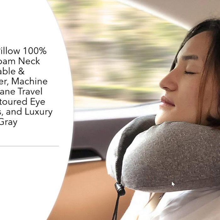 MLVOC 100% Pure Memory Foam Best Travel Pillow