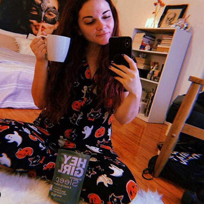 Hey Girl Sleep Tea with Natural Valerian Root, Herbal Chamomile & Lemon Balm | Promotes Relaxation, Aids Anxiety, Insomnia & Stress Relief