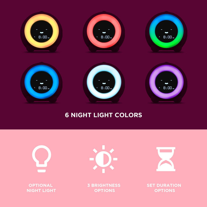 LittleHippo Mella Ready to Rise Children's Trainer, Alarm Clock, Night Light and Sleep Sounds Machine