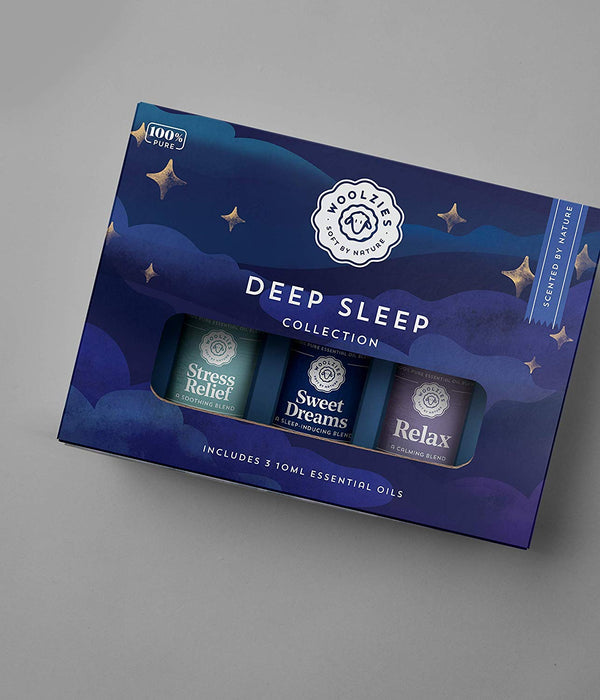 Woolzies 100% Pure Good Night Deep Sleep Well Essential oil Blend Undiluted Therapeutic Grade Set