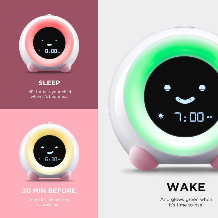 LittleHippo Mella Ready to Rise Children's Trainer, Alarm Clock, Night Light and Sleep Sounds Machine