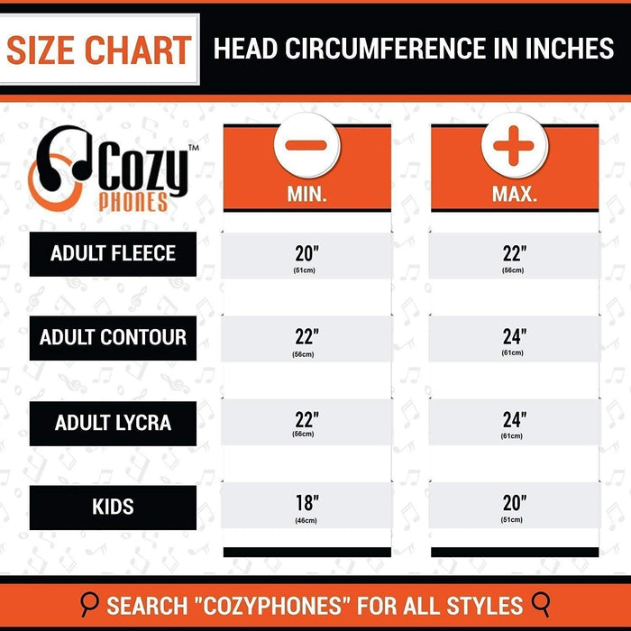CozyPhones Kids Headphones with Ultra-Thin Speakers & Super Soft Fleece Headband -