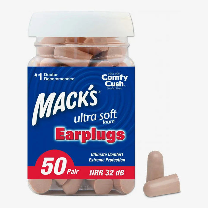 Mack's Ultra Soft Foam Earplugs, Comfortable Ear Plugs For Sleeping