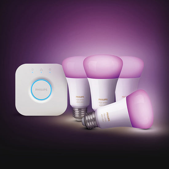 The Philips Sleep Wake-Up Alarm Lamp and Philips Hue Smart Light Kit