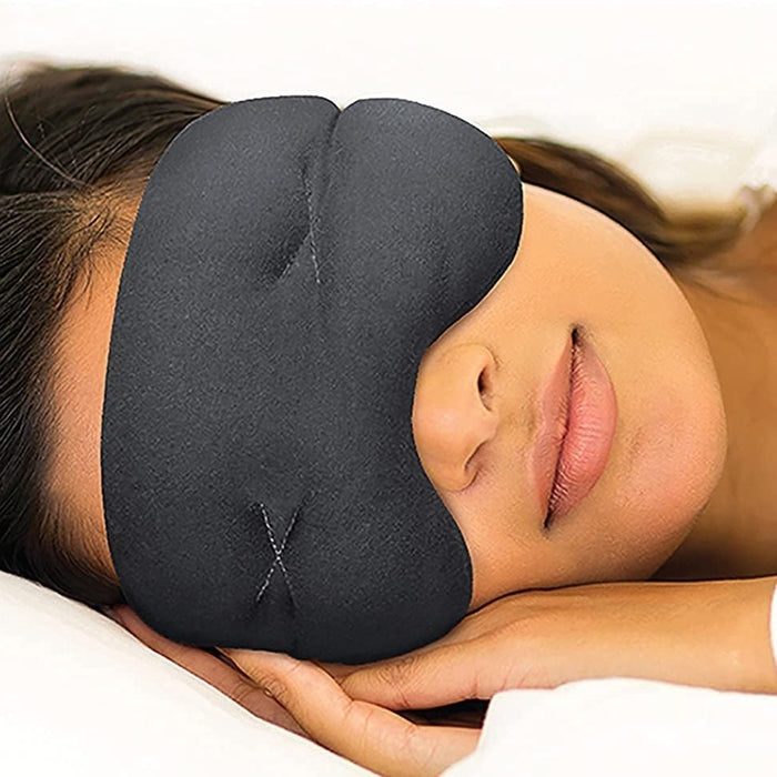 Enhance Your Sleep With 3D Block Sleeping Mask And Ear Plug Set