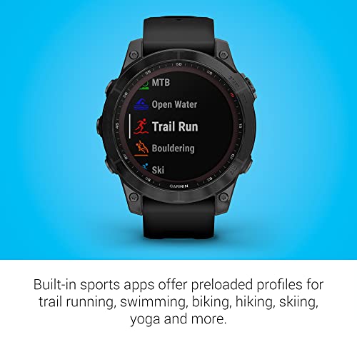 Garmin Fenix 7 Sapphire Solar Smartwatch, Solar Charging
