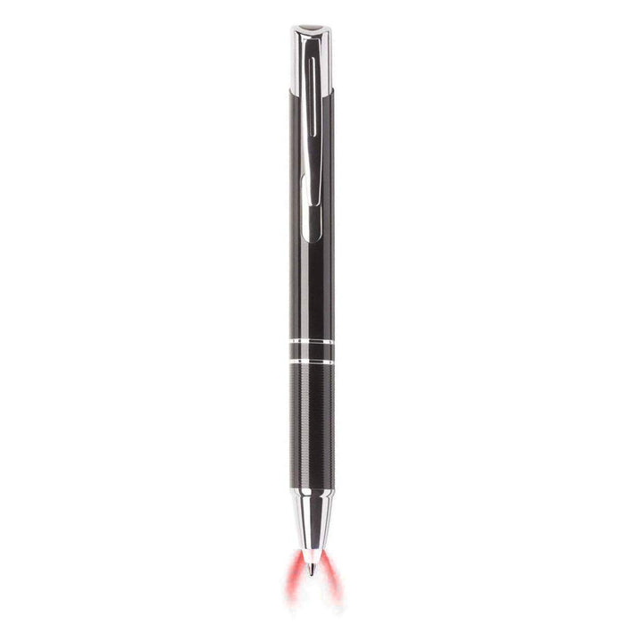 Red LED Light Up Ballpoint Pen