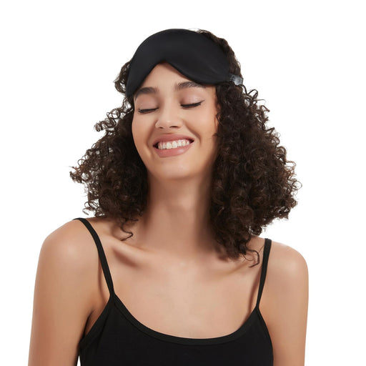 Alaska Bear Sleep Mask Silk Eye Cover with Contoured Interior Design for Pressure-Free Comfort