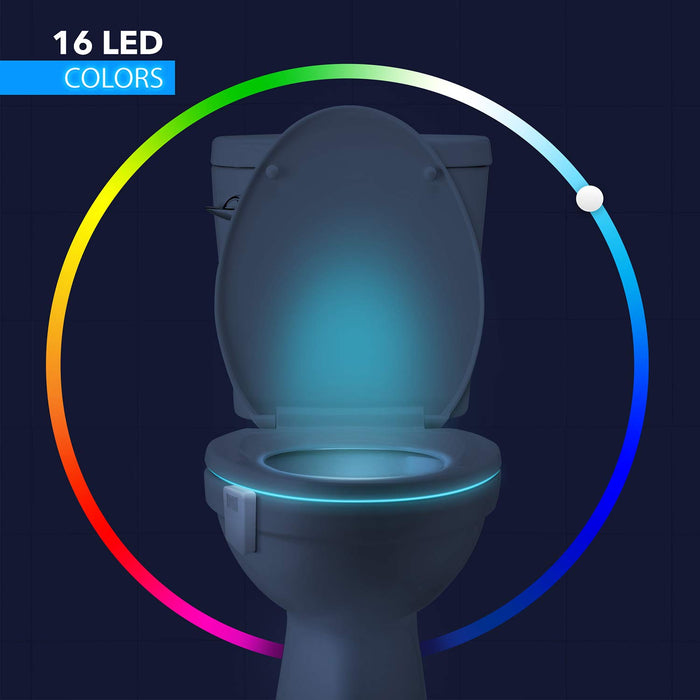 16/8 Color Backlight for Toilet Bowl WC Toilet Seat Lights with