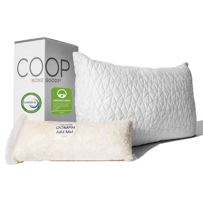 Coop Home Goods Premium Hypoallergenic Adjustable Loft Pillow