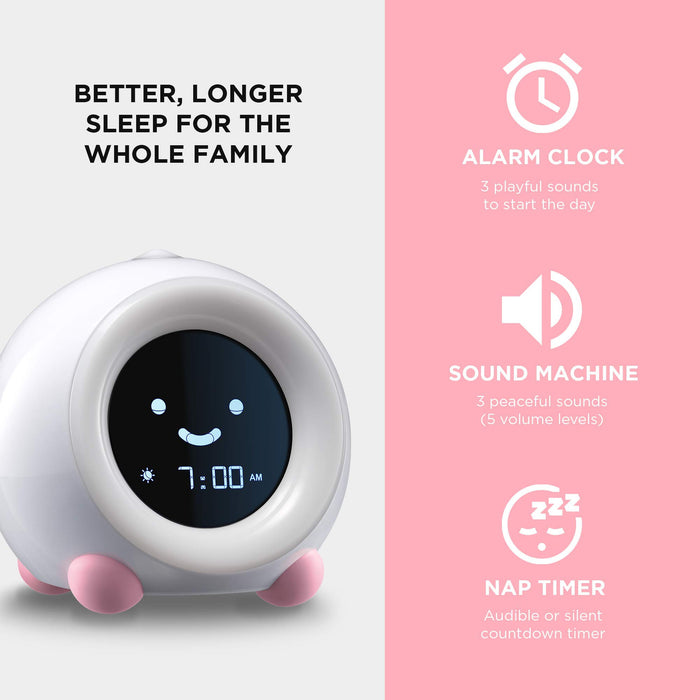 LittleHippo Mella Ready to Rise Children's Trainer, Alarm Clock, Night Light and Sleep Sounds Machine