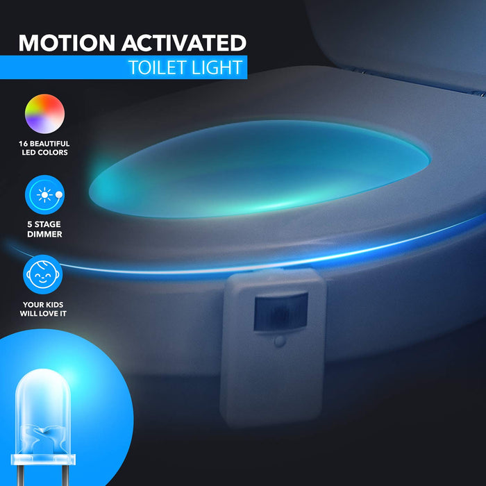 LED Toilet Motion Sensor Night Light