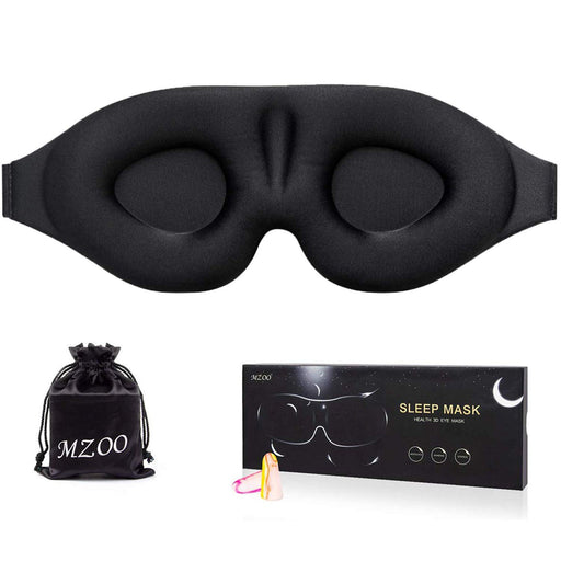 3D Block Out Light Sleeping Mask & Ear Plug Set