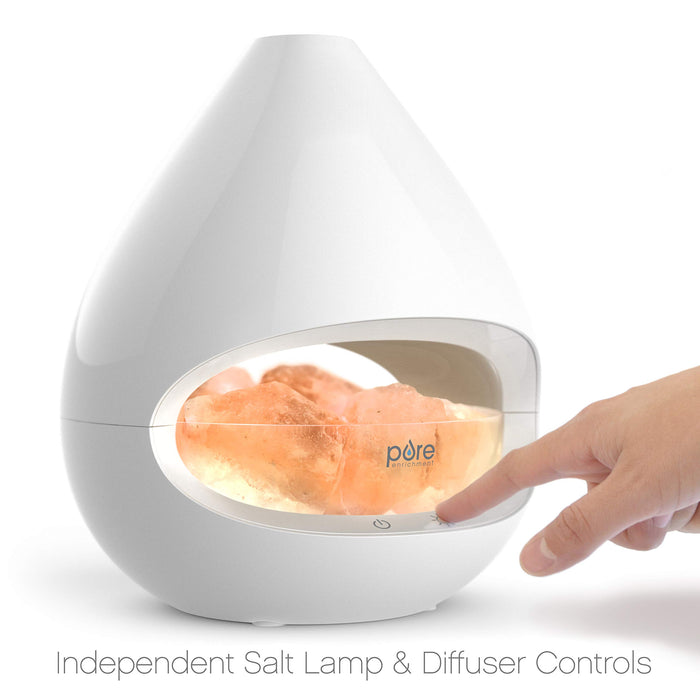 Pure Enrichment 2-in-1 Himalayan Salt Lamp and Ultrasonic Essential Oil Diffuser