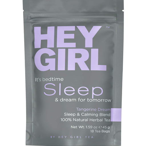 Hey Girl Sleep Tea with Natural Valerian Root, Herbal Chamomile & Lemon Balm | Promotes Relaxation, Aids Anxiety, Insomnia & Stress Relief