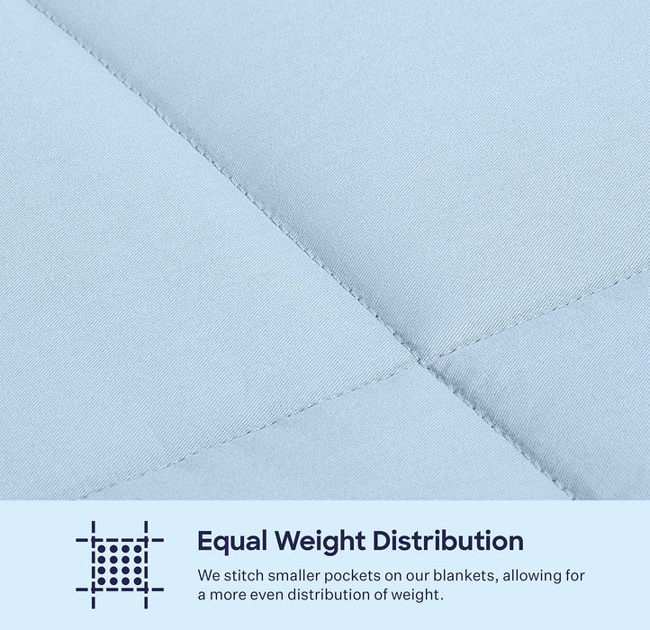 LUNA Adult Weighted Blanket | 17 lbs - Queen Size Bed