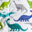 Kids Weighted Blanket - 7lbs 40x60 - Dinosaur Print Calming Blankets
